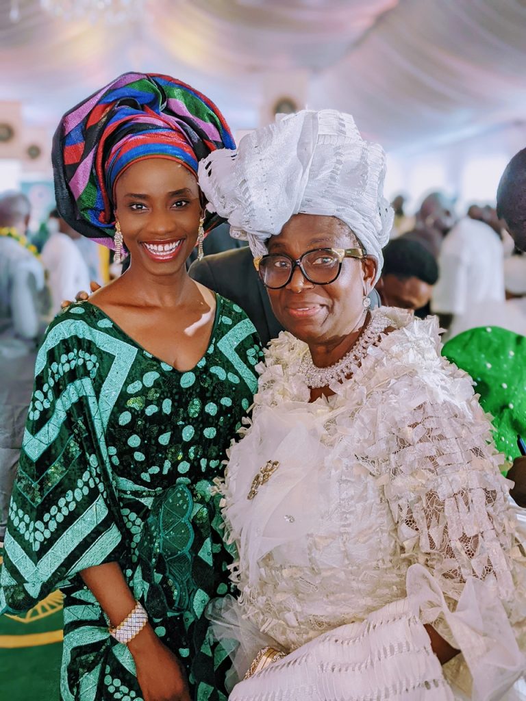 Princess Olatorera Oniru with First Lady Mrs Obasanjo