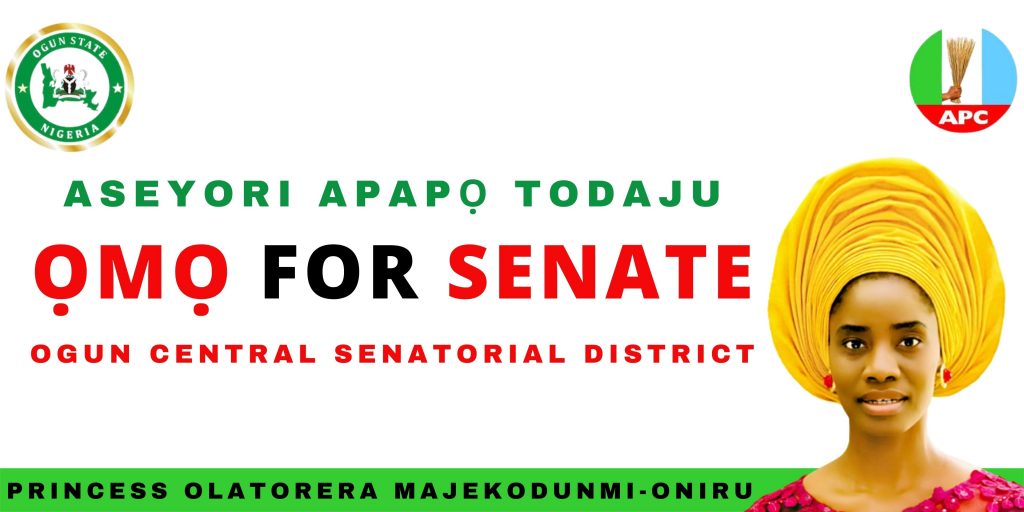 olatorera majekodunmi ogun central omo for senate Nigeria