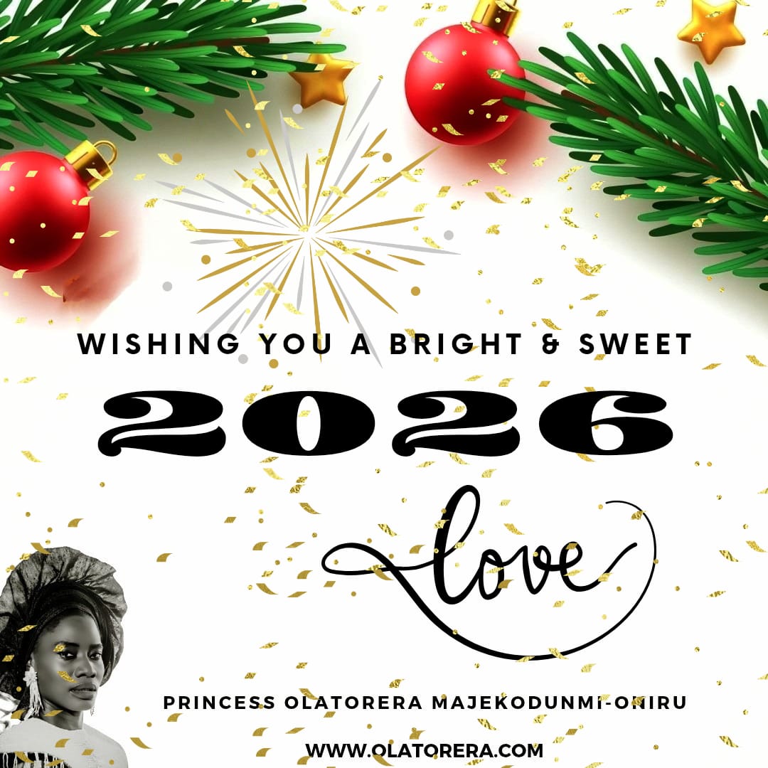 Happy New Year 2026 From Princess Olatorera Majekodunmi-Oniru